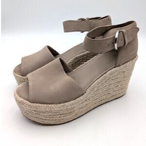 Marc Fisher LTD Alita Platform Sandal Women's Light Natural Size US10M EU40.5